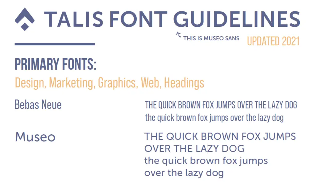 Talis_Font_Guide